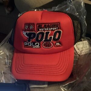 Red Polo Racing Cap